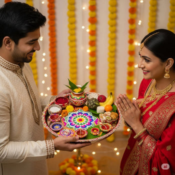 Karwa Chauth Puja Thali