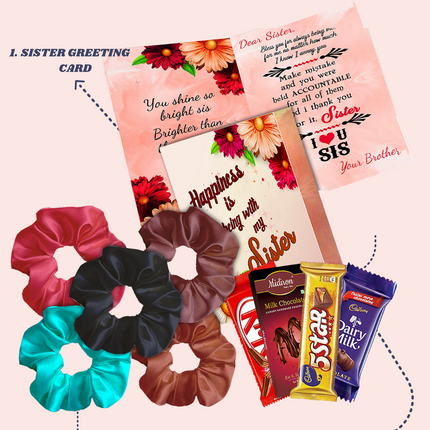 Gift for Sister on Rakhi with Chocolate - Raksha Bandhan Gift Hamper for Sister with Chocolates