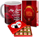 Lovely Gift for Wife, Girlfriend & Women with Coffee Mug, Greeting Card & Chocolate - Ceramic Gift Box  (Multicolor)