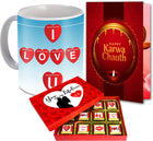 Romantic Karwa Chauth Gift for Wife, Girlfriend, Special One Microfibre Gift Box 