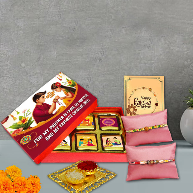 Rakhi Hamper For Brother Online – Rakhi Combo For Brother, Best Bro Rakhi, Rakhi Gift Pack For Brother