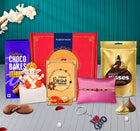 Rakhi Combo Gift Box - Rakhi With Roli Chawal, Gift Set For Brother, Rakhi Celebration Box