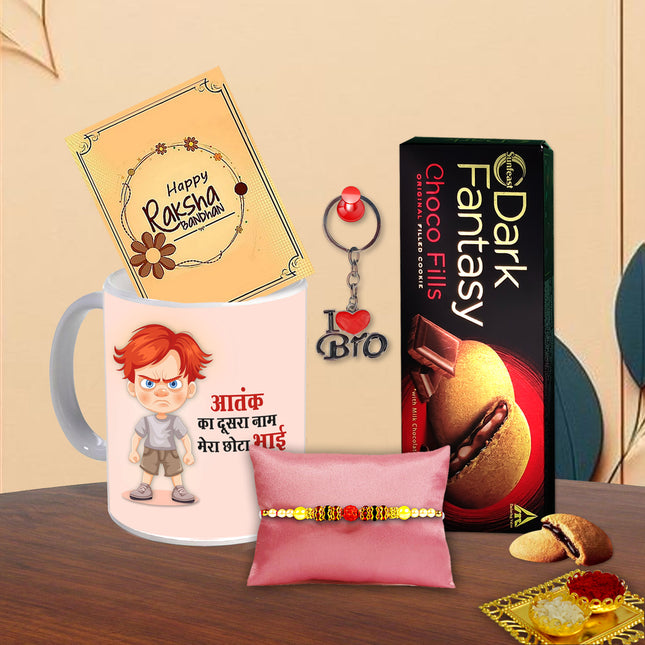 Raksha Bandhan Gift Pack For Brother – Rakhi And Roli Chawal Set For Brother, Best Rakhi Gift Combo