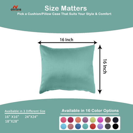 Silk Satin Cushion case – Ultra Soft, Breathable, Anti-Frizz Cushion Cover for Beautiful Hair & Skin-16x16 inch