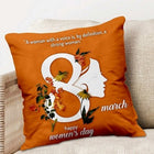 Cozy home décor gift for women
Thoughtful Women’s Day gift for her
Empowering Women’s Day cushion