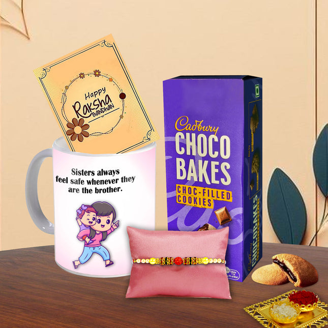 Rakhi Hamper For Brother – Brother Rakhi Celebration, Gift For Bhai, Festival Rakhi Surprise