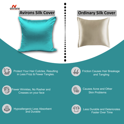 Soft Cushion Cover - Elegant Satin Silk Cushion Cover for Luxurious Home Decor