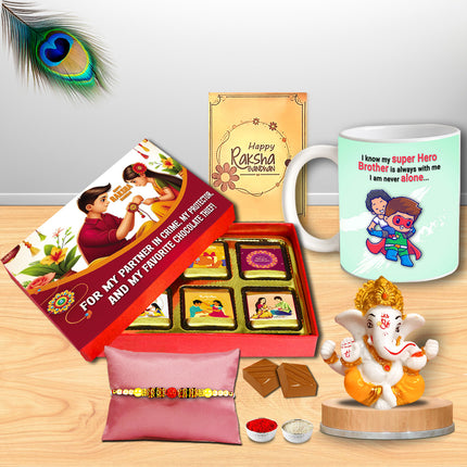 Rakhi Gift Combo For Brother – Rakhi For Brother Gift, Rakhi Hampers For Brother, Best Rakhi For Brother