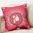 Soft luxury cushion for women
Empowering Women’s Day gift idea
Chic home décor cushion