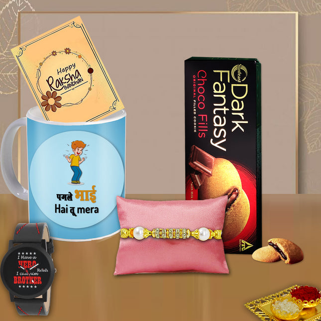 Rakhi Celebration Combo For Brother – Rakhi Set For Bhaiya, Rakhi Gift Surprise Brother, Rakhi Present Bhai