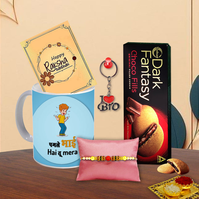 Rakhi For Brother Combo – Rakhi Gift Combo For Brother, Raksha Bandhan Gift Ideas For Brother, Rakhi Gift Pack For Brother