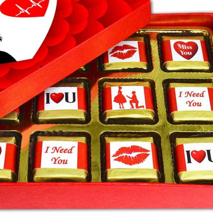 Romantic Chocolate Gift Set For Wife, Girlfriend, Boyfriend & Husband On Valentine's, Anniversary & Birthday.