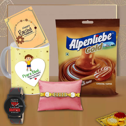 Rakhi Combo For Brother - Rakhi Gift Hampers For Brother, Rakhi Set For Brother
