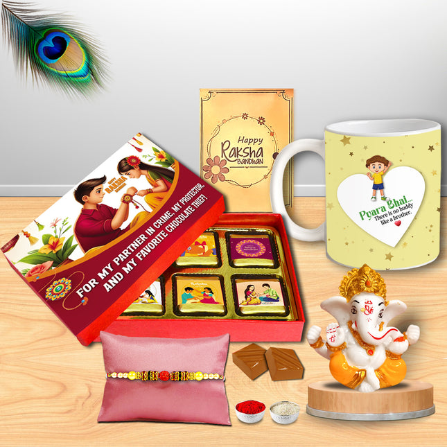 Rakhi For Brother Combo – Best Rakhi Gift Brother, Rakhi Gift Pack For Brother, Rakhi For Brother Gift