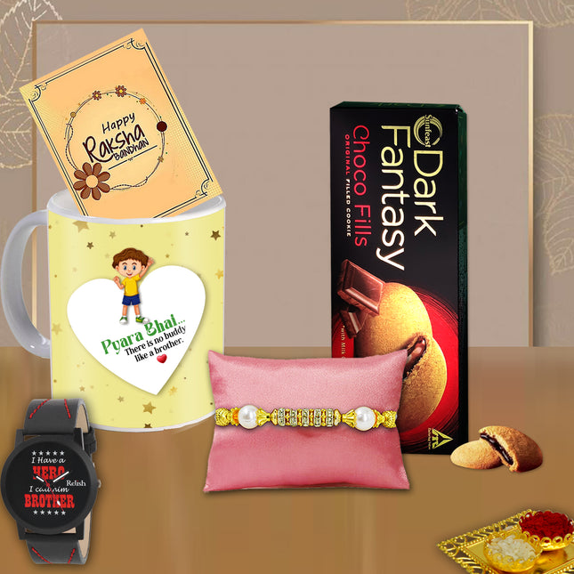 Rakhi Present For Brother – Rakhi Surprise Bhai, Raksha Bandhan Combo Brother, Rakhi Gift Set Bhai