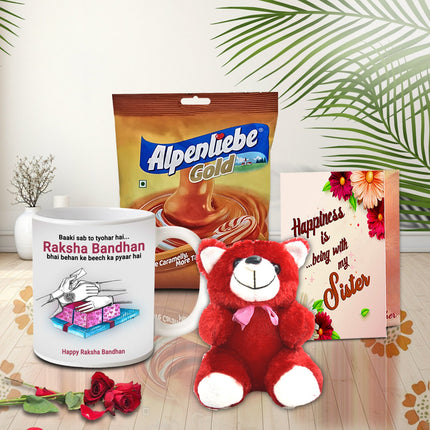 Sister Rakhi Gift Combo – Rakhi combo for sister, Rakhi hamper for sister, Rakhi special gift