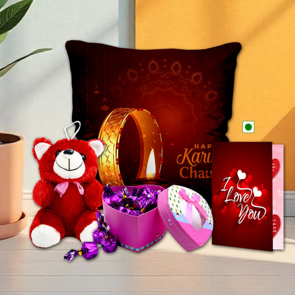 Karwa Chauth Surprise for Wife - Karwa Chauth Gift Hamper for Her, Karwa Chauth Festival Moment Gift