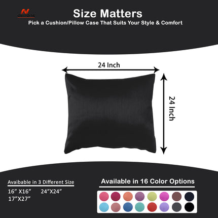 Soft Satin Silk Cushion Cover - Decorative Cushion Cover for Elegant Home Decor