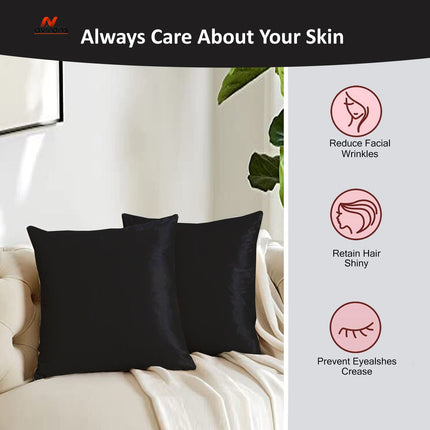 Soft Satin Silk Cushion Cover - Decorative Cushion Cover for Elegant Home Decor