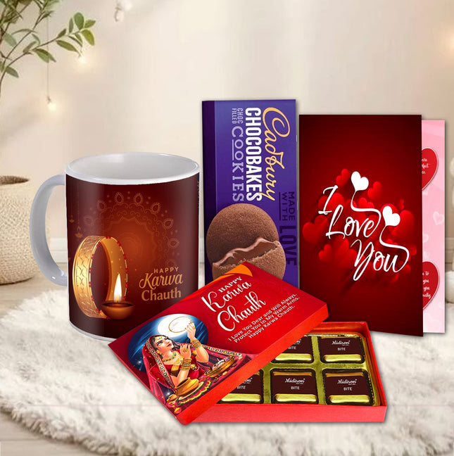 Karwa Chauth Love Gift for Wife - Karwa Chauth Thoughtful Surprise, Karwa Chauth Celebration for Her