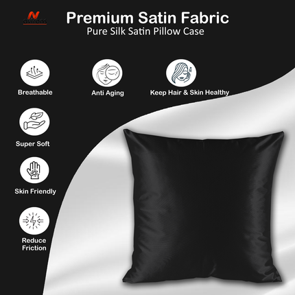 Soft Satin Silk Cushion Cover - Decorative Cushion Cover for Elegant Home Decor