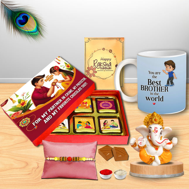 Rakhi Gift Hampers For Brother – Rakhi Combo For Brother, Rakhi Gift Set For Brother, Rakhi For Brother Combo