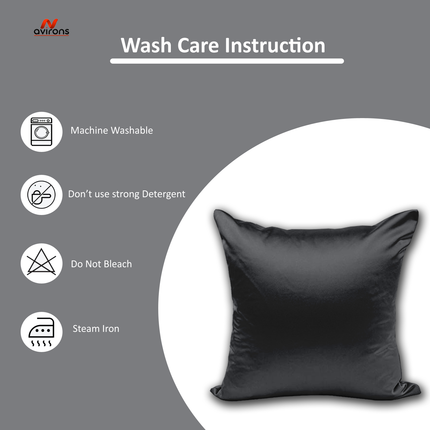 Silky Smooth Satin Cushion Cover – Anti-Frizz, Hypoallergenic Cushioncase for Luxurious Sleep-(16x16 Inch)