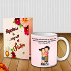 Sister gift mug with stylish artwork and personal touch, celebrating sisterhood in every sip.