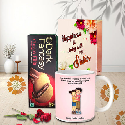 Sister  Rakhi Celebration Combo - Thoughtful Rakhi present, Heartfelt gift for sister, Gift for sister from brother