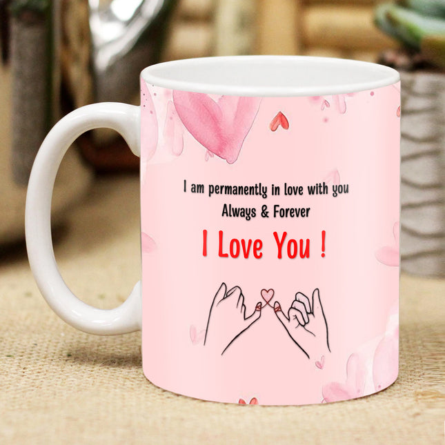 Karwa Chauth Printed Coffee Mug for Married Couple - Cute Love Cup, Romantic Gift for Spouses