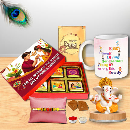 Rakhi Gift Set For Brother – Rakhi For Brother Online, Raksha Bandhan Gift Ideas For Brother, Best Bro Rakhi