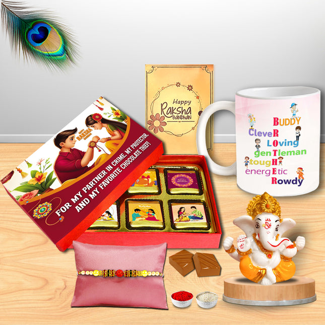 Rakhi Gift Set For Brother – Rakhi For Brother Online, Raksha Bandhan Gift Ideas For Brother, Best Bro Rakhi