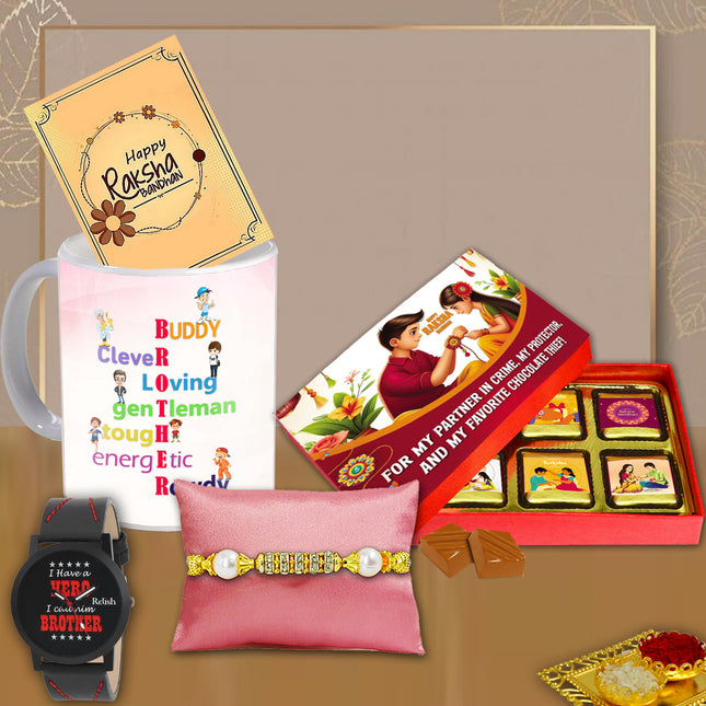 Raksha Bandhan Bhaiya Gift – Rakhi Surprise Hamper For Brother, Rakhi Combo Gifts, Rakhi Gifting For Bhai
