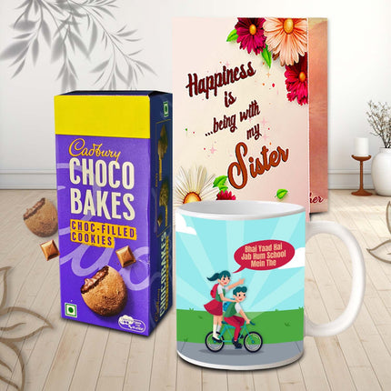 Simple Gift Hamper For Sister In Rakhi - Rakhi Return Gift Idea, Rakhi Gifts for Sister, Best Combo for Raksha Bandhan