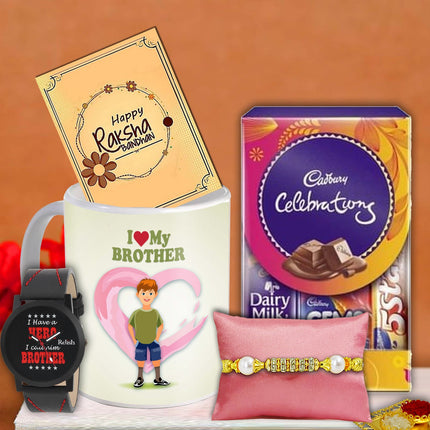 Bro Gift Hamper For Rakhi - Stylish Gift Set for Brother, Complete Hamper Set For Raksha Bhandan
