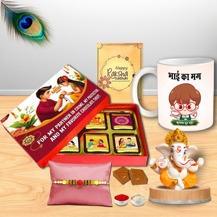Rakhi Gift Pack For Brother – Raksha Bandhan Gift For Brother, Rakhi Set For Brother, Rakhi For Brother Combo