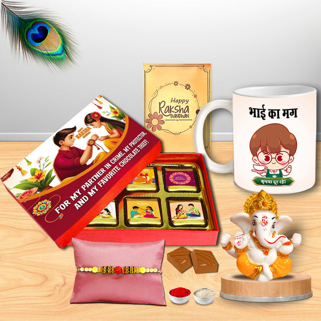 Rakhi Gift Pack For Brother – Raksha Bandhan Gift For Brother, Rakhi Set For Brother, Rakhi For Brother Combo