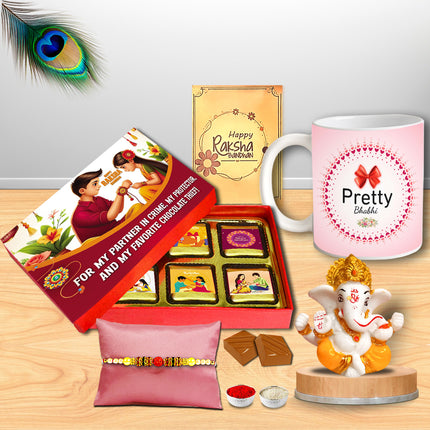 Rakhi Hampers For Brother – Rakhi Gift Combo For Brother, Unique Rakhi For Brother, Rakhi Gift Pack For Brother