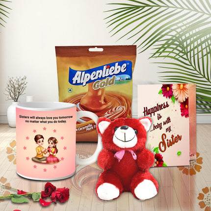 Sister Rakhi Gift Combo – Rakhi combo for sister, Rakhi hamper for sister, Rakhi special gift