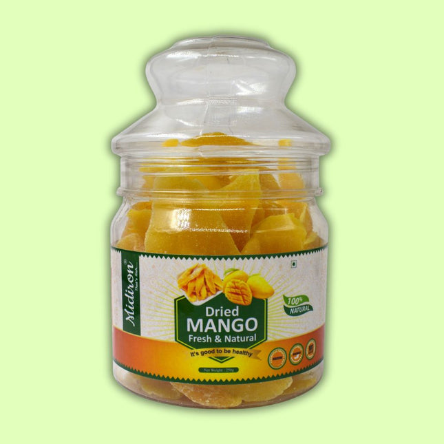 Dried Mango Slice, Fresh & Natural Dehydrated Mango Slice (250gm) - Midiron