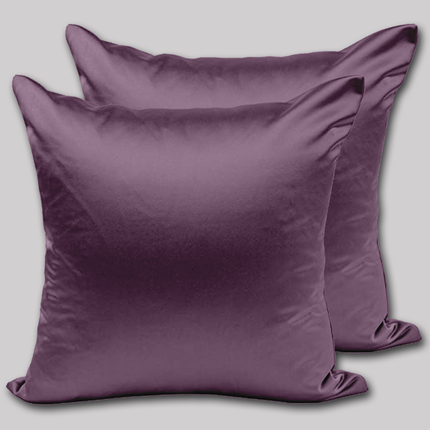Luxury Satin Cushion Cover - Decorative Smooth Cushion Cover with Zipper Closure, Stylish & Comfortable