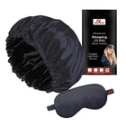 Satin Silk Sleep Cap & Eyemask Set with Scrunchies – Style and Comfort for Hair Protection