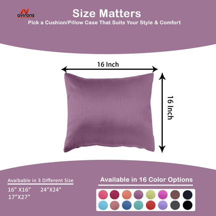 Luxury Satin Cushion Cover - Decorative Smooth Cushion Cover with Zipper Closure, Stylish & Comfortable
