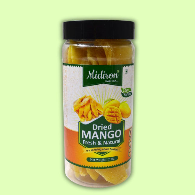 Dried Mango Slice, Fresh & Natural Dehydrated Mango Slice (200g) - Midiron