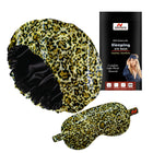 Silk Sleeping Cap & Eyemask Set with Adjustable Scrunchies – Protect Your Hair in Style