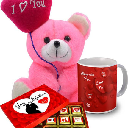 Romantic Chocolate Gift Set For Wife, Girlfriend, Boyfriend & Husband On Valentine's, Anniversary & Birthday.