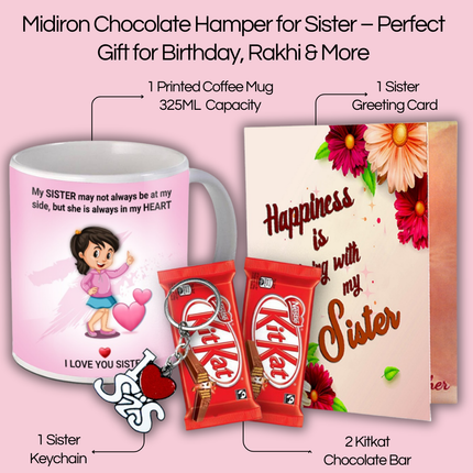 Rakhi Gifts for Sister - Best Raksha Bandhan Gift Hampers for Sister - Thoughtful Rakhi Presents for Sister - Unique Sister Gift Ideas