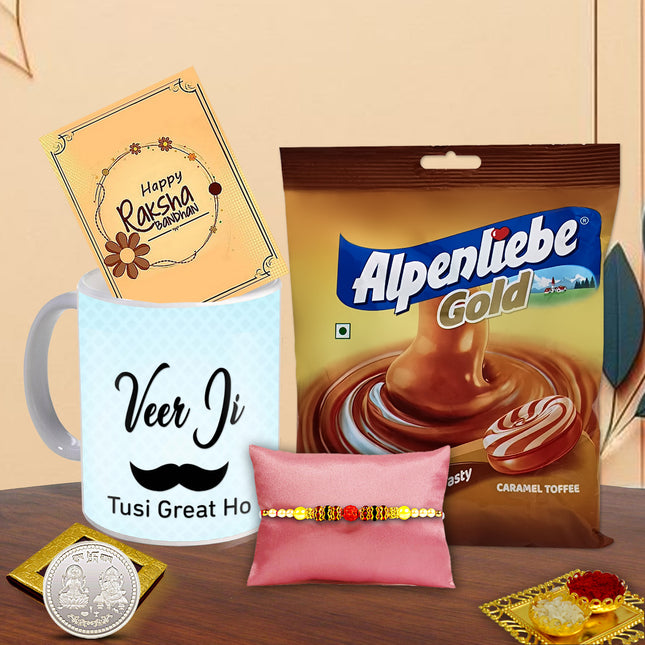 Rakhi Gift For Bhaiya – Raksha Bandhan Combo For Brother, Rakhi Hamper For Sibling, Best Gift For Bhai