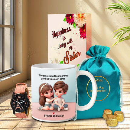 Rakhi Return Gift Combo for Sister – Rakhi sweet treats, Dessert gift Raksha Bandhan, Rakhi chocolate combo