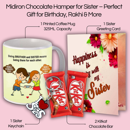 Rakhi Gift for Sister - Cute Raksha Bandhan Gifts for Sister, Unique Rakhi Gifts for Girls